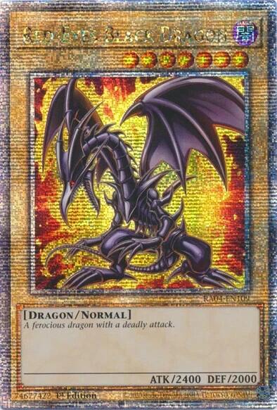 Red-Eyes Black Dragon (7th Art) [RA04-EN109] Quarter Century Secret Rare Yu-Gi-Oh!