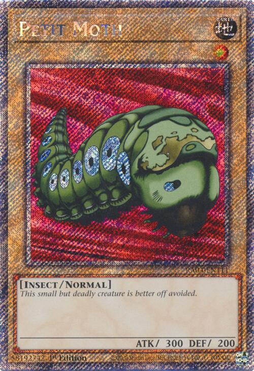 Petit Moth [RA04-EN111] Platinum Secret Rare Yu-Gi-Oh!