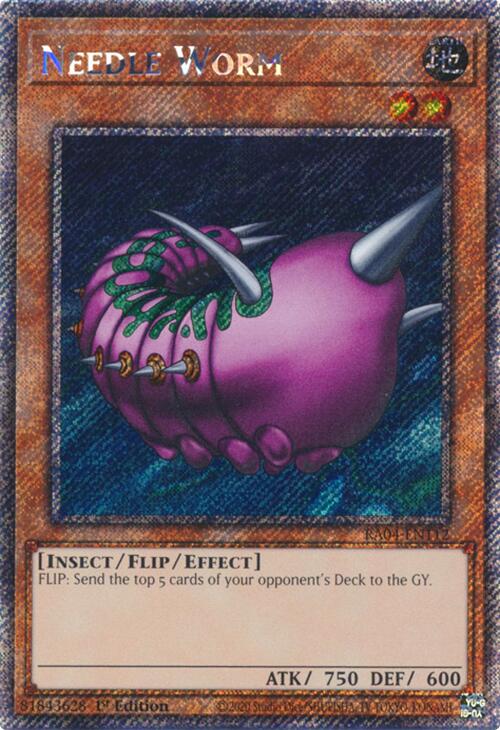 Needle Worm [RA04-EN112] Platinum Secret Rare Yu-Gi-Oh!