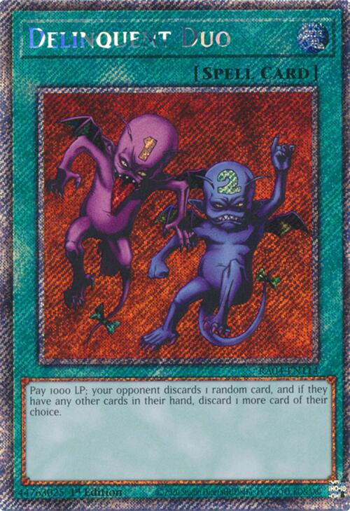 Delinquent Duo [RA04-EN114] Platinum Secret Rare Yu-Gi-Oh!