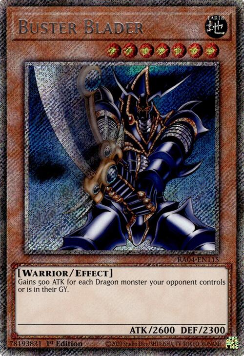 Buster Blader [RA04-EN115] Platinum Secret Rare Yu-Gi-Oh!
