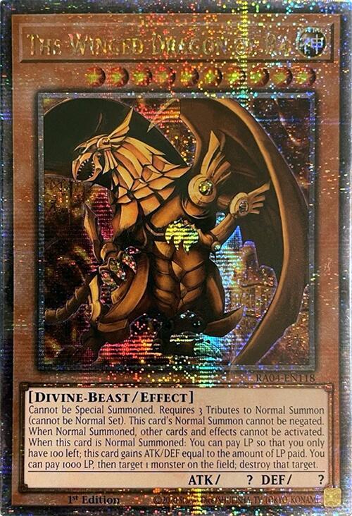 The Winged Dragon of Ra [RA04-EN118] Quarter Century Secret Rare Yu-Gi-Oh!