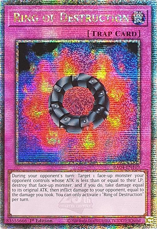Ring of Destruction [RA04-EN119] Quarter Century Secret Rare Yu-Gi-Oh!