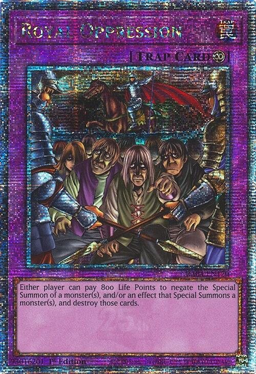 Royal Oppression [RA04-EN120] Quarter Century Secret Rare Yu-Gi-Oh!