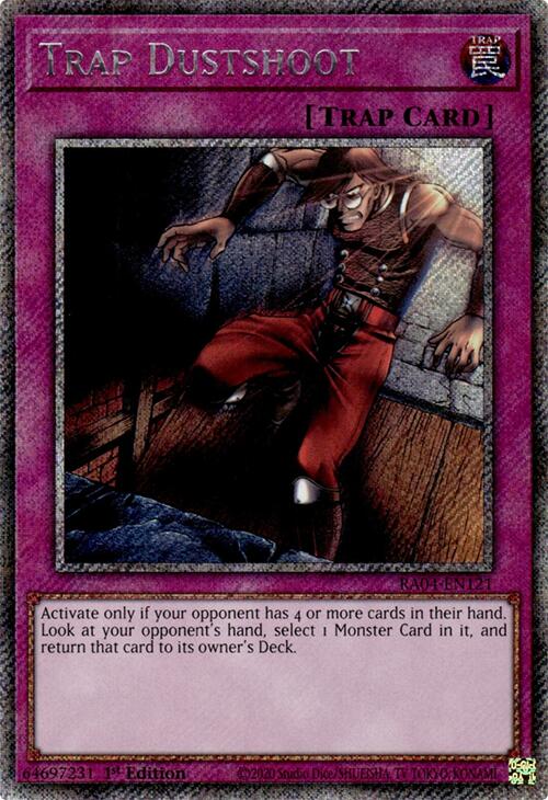 Trap Dustshoot [RA04-EN121] Platinum Secret Rare Yu-Gi-Oh!