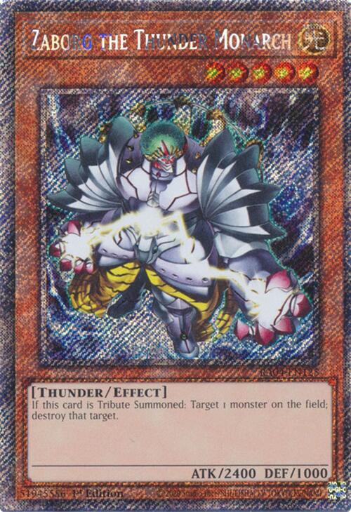 Zaborg the Thunder Monarch [RA04-EN125] Platinum Secret Rare Yu-Gi-Oh!