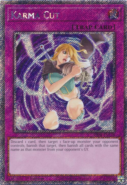 Karma Cut [RA04-EN128] Platinum Secret Rare Yu-Gi-Oh!