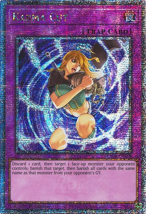 Karma Cut [RA04-EN128] Quarter Century Secret Rare Yu-Gi-Oh!