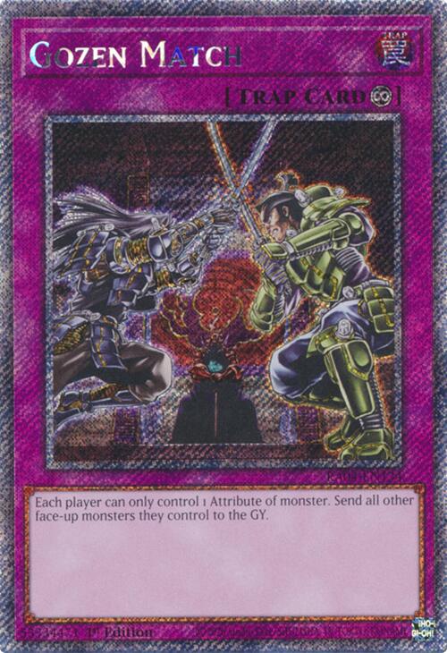 Gozen Match [RA04-EN134] Platinum Secret Rare Yu-Gi-Oh!