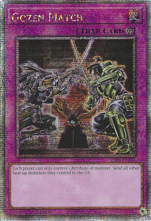Gozen Match [RA04-EN134] Quarter Century Secret Rare Yu-Gi-Oh!