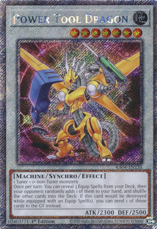 Power Tool Dragon [RA04-EN135] Platinum Secret Rare Yu-Gi-Oh!