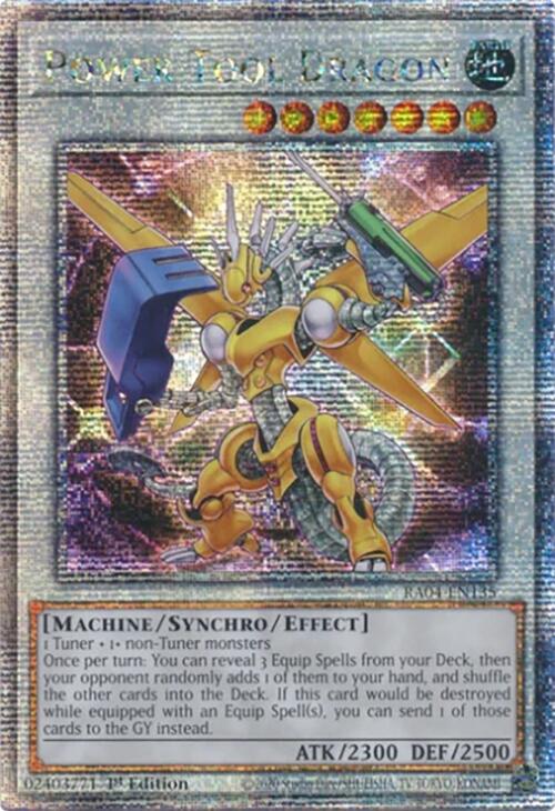 Power Tool Dragon [RA04-EN135] Quarter Century Secret Rare Yu-Gi-Oh!