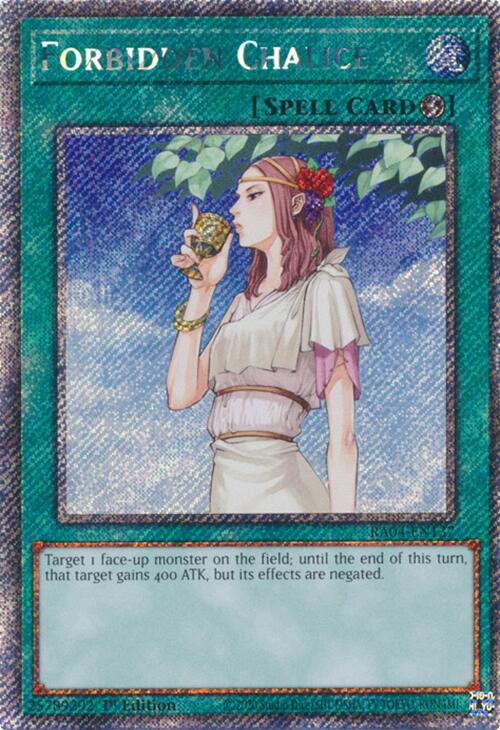 Forbidden Chalice [RA04-EN137] Platinum Secret Rare Yu-Gi-Oh!