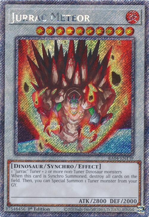 Jurrac Meteor [RA04-EN139] Platinum Secret Rare Yu-Gi-Oh!
