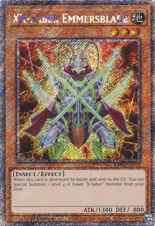 XX-Saber Emmersblade [RA04-EN141] Platinum Secret Rare Yu-Gi-Oh!