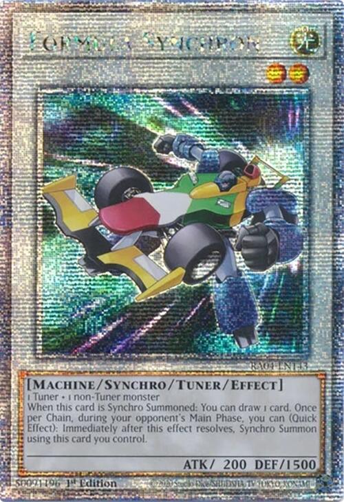 Formula Synchron [RA04-EN143] Quarter Century Secret Rare Yu-Gi-Oh!