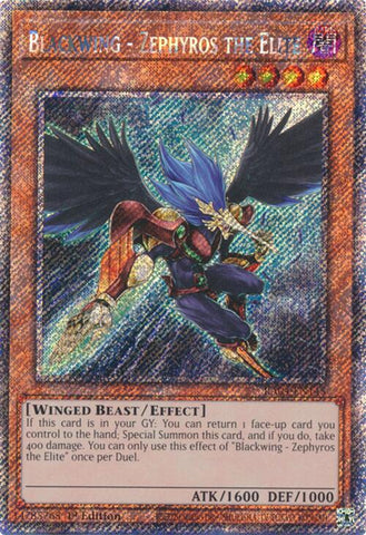 Blackwing - Zephyros the Elite [RA04-EN145] Platinum Secret Rare Yu-Gi-Oh!