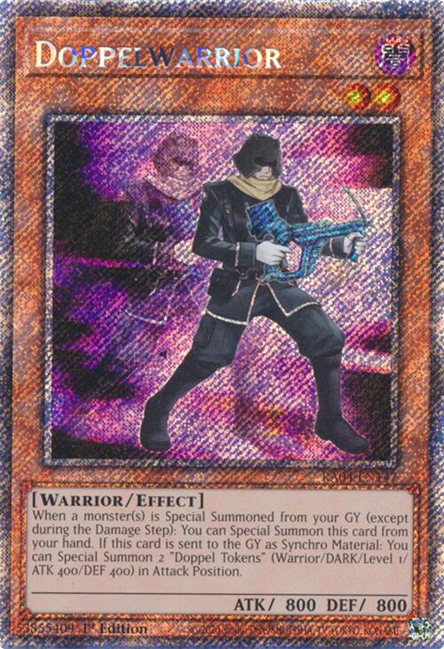 Doppelwarrior [RA04-EN147] Platinum Secret Rare Yu-Gi-Oh!