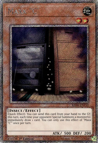 Maxx "C" [RA04-EN150] Platinum Secret Rare Yu-Gi-Oh!