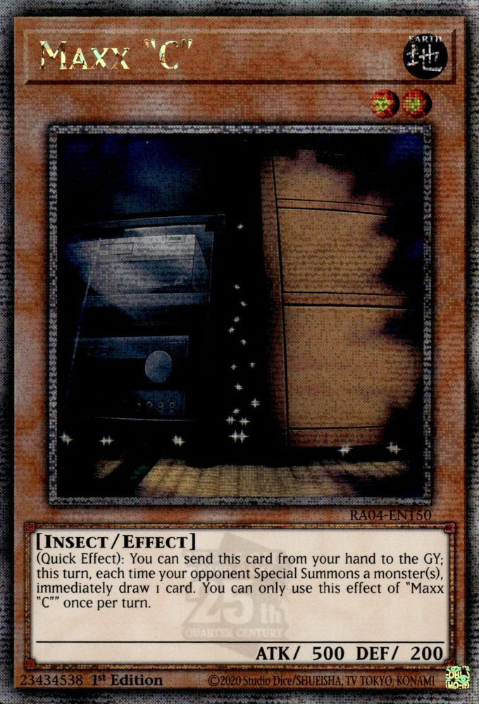 Maxx "C" [RA04-EN150] Quarter Century Secret Rare Yu-Gi-Oh!