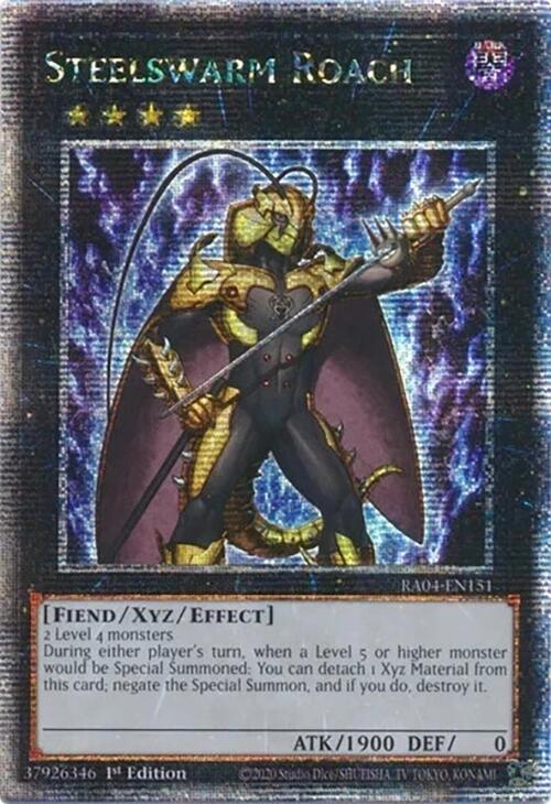 Steelswarm Roach [RA04-EN151] Quarter Century Secret Rare Yu-Gi-Oh!