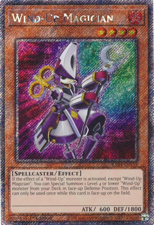 Wind-Up Magician [RA04-EN153] Platinum Secret Rare Yu-Gi-Oh!