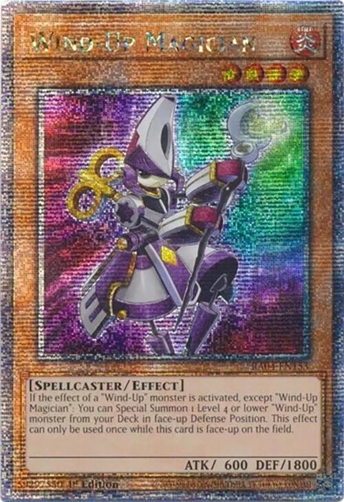 Wind-Up Magician [RA04-EN153] Quarter Century Secret Rare Yu-Gi-Oh!