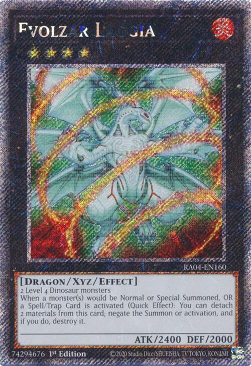 Evolzar Laggia [RA04-EN160] Platinum Secret Rare Yu-Gi-Oh!