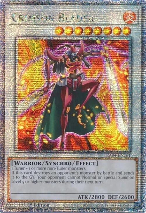 Crimson Blader [RA04-EN161] Quarter Century Secret Rare Yu-Gi-Oh!