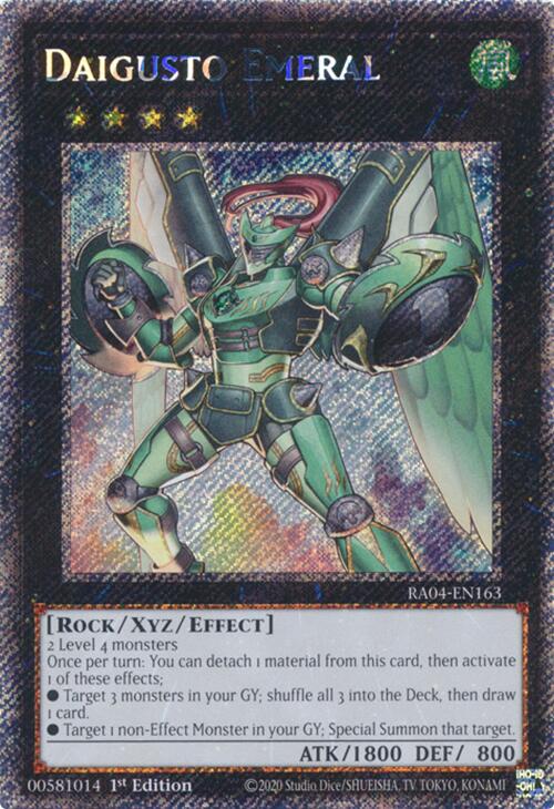 Daigusto Emeral [RA04-EN163] Platinum Secret Rare Yu-Gi-Oh!