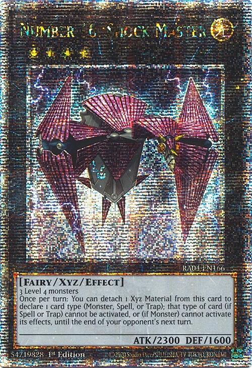 Number 16: Shock Master [RA04-EN166] Quarter Century Secret Rare Yu-Gi-Oh!
