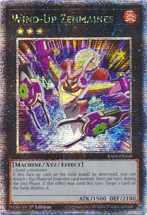 Wind-Up Zenmaines [RA04-EN168] Quarter Century Secret Rare Yu-Gi-Oh!