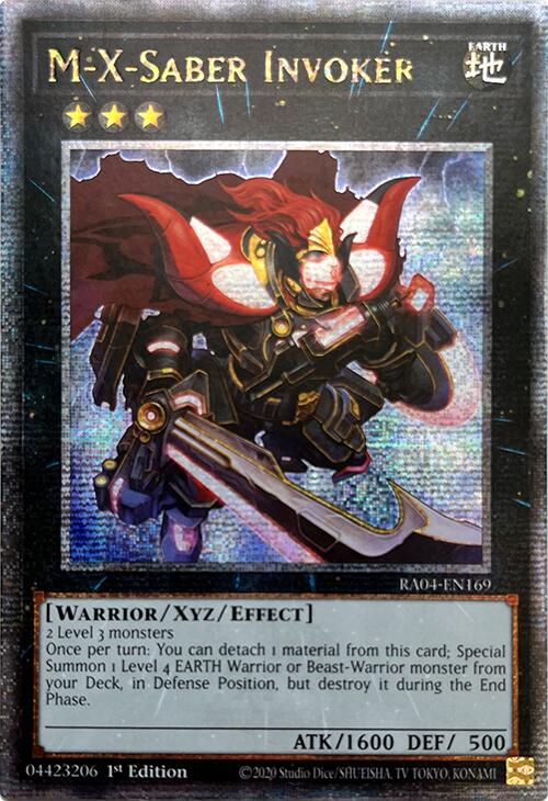 M-X-Saber Invoker [RA04-EN169] Quarter Century Secret Rare Yu-Gi-Oh!
