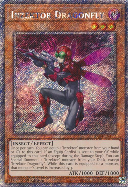 Inzektor Dragonfly [RA04-EN172] Platinum Secret Rare Yu-Gi-Oh!