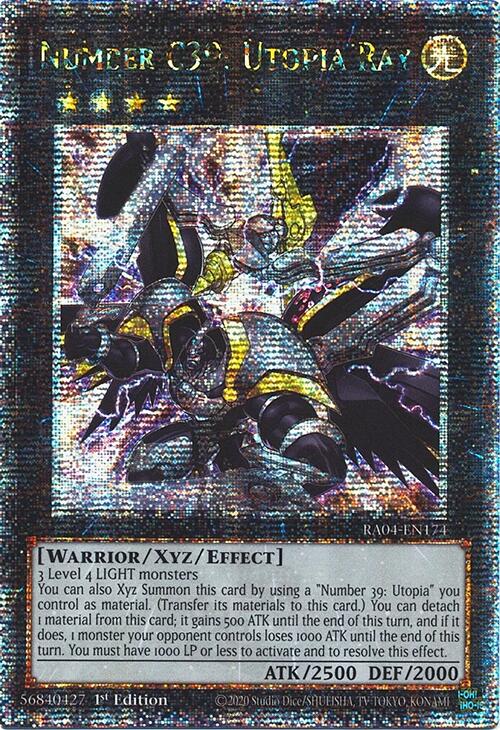 Number C39: Utopia Ray [RA04-EN174] Quarter Century Secret Rare Yu-Gi-Oh!
