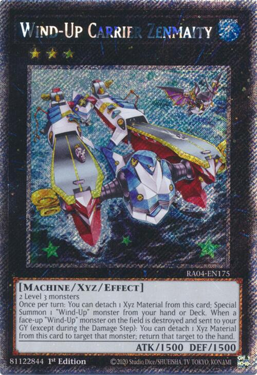 Wind-Up Carrier Zenmaity [RA04-EN175] Platinum Secret Rare Yu-Gi-Oh!