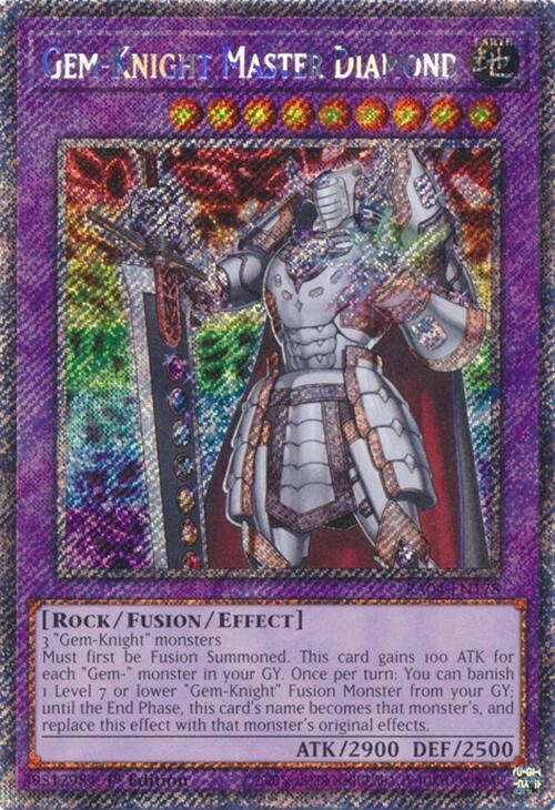 Gem-Knight Master Diamond [RA04-EN178] Platinum Secret Rare Yu-Gi-Oh!