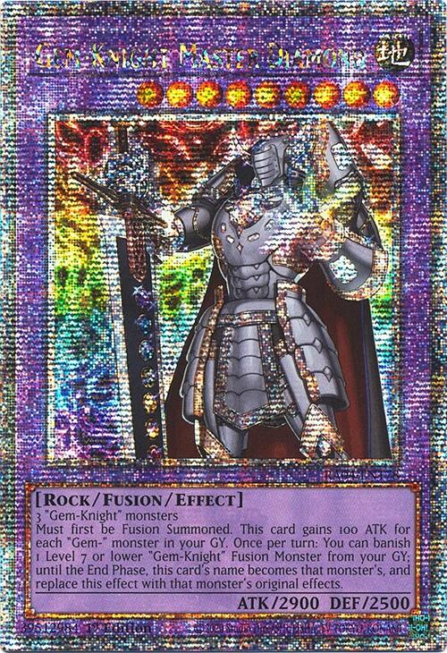 Gem-Knight Master Diamond [RA04-EN178] Quarter Century Secret Rare Yu-Gi-Oh!