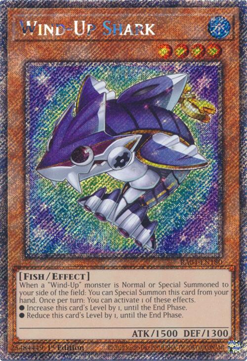 Wind-Up Shark [RA04-EN180] Platinum Secret Rare Yu-Gi-Oh!