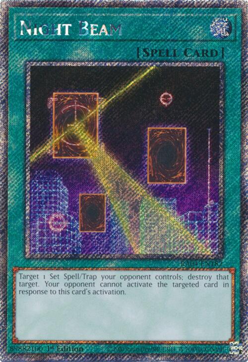 Night Beam [RA04-EN182] Platinum Secret Rare Yu-Gi-Oh!