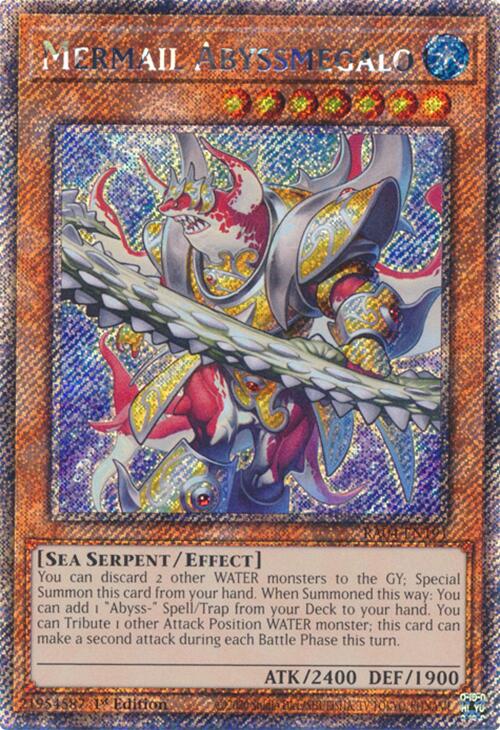 Mermail Abyssmegalo [RA04-EN191] Platinum Secret Rare Yu-Gi-Oh!