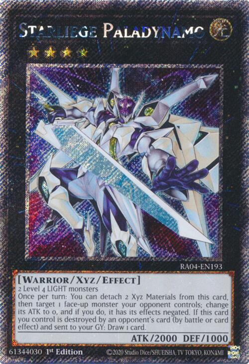 Starliege Paladynamo [RA04-EN193] Platinum Secret Rare Yu-Gi-Oh!