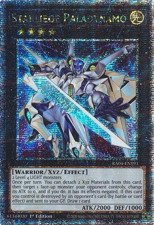 Starliege Paladynamo [RA04-EN193] Quarter Century Secret Rare Yu-Gi-Oh!