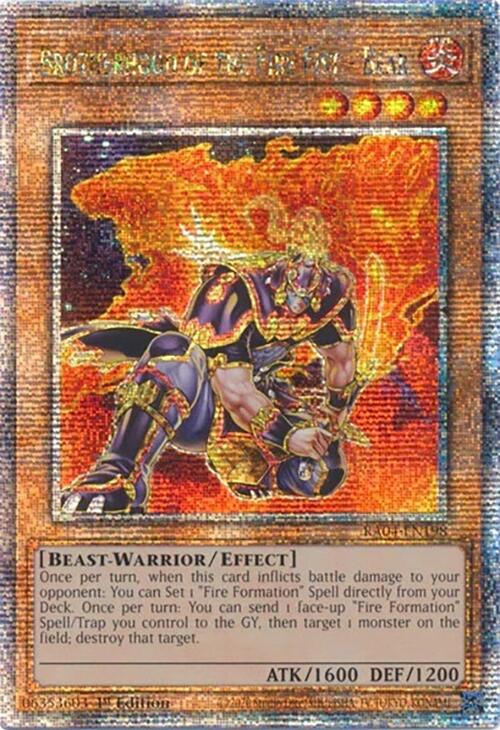 Brotherhood of the Fire Fist - Bear [RA04-EN198] Quarter Century Secret Rare Yu-Gi-Oh!