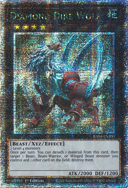 Diamond Dire Wolf [RA04-EN200] Quarter Century Secret Rare Yu-Gi-Oh!