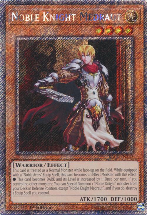 Noble Knight Medraut [RA04-EN205] Platinum Secret Rare Yu-Gi-Oh!