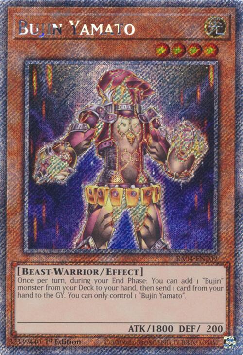 Bujin Yamato [RA04-EN209] Platinum Secret Rare Yu-Gi-Oh!