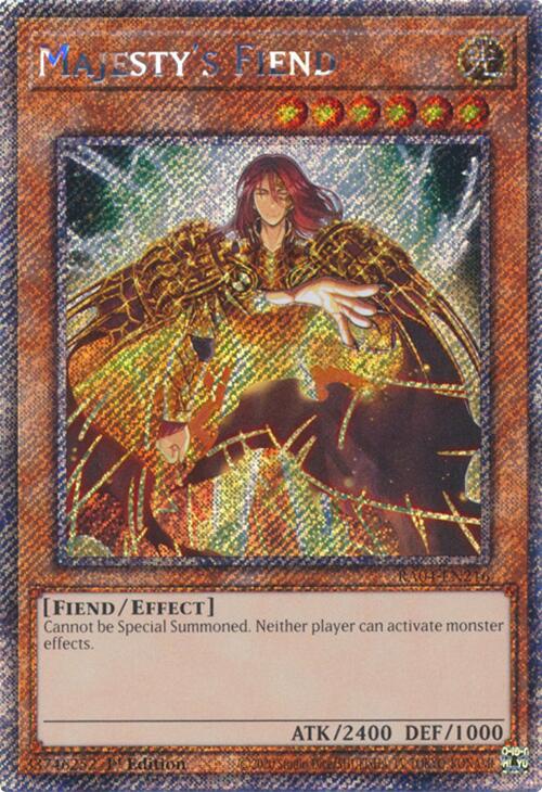 Majesty's Fiend [RA04-EN216] Platinum Secret Rare Yu-Gi-Oh!