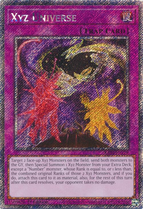 Xyz Universe [RA04-EN218] Platinum Secret Rare Yu-Gi-Oh!