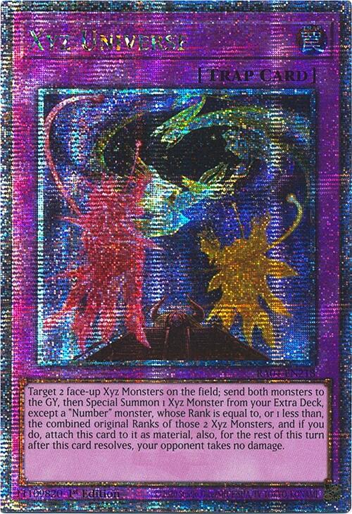 Xyz Universe [RA04-EN218] Quarter Century Secret Rare Yu-Gi-Oh!